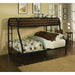 Tritan Twin/Full Bunk Bed - 02053BK - In Stock Furniture