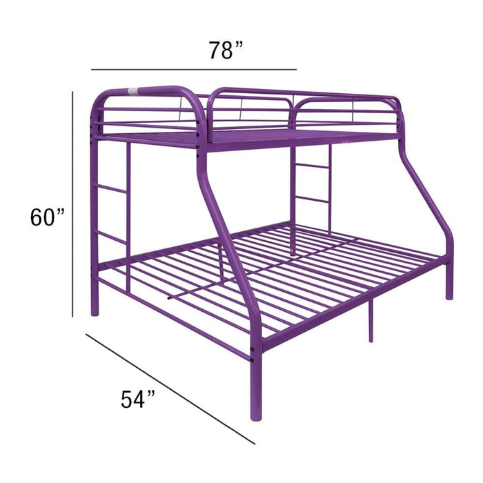 Tritan Twin/Full Bunk Bed - 02053PU - In Stock Furniture