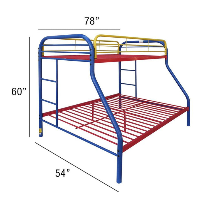 Tritan Twin/Full Bunk Bed - 02053RNB - In Stock Furniture