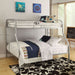 Tritan Twin/Full Bunk Bed - 02053SI - In Stock Furniture