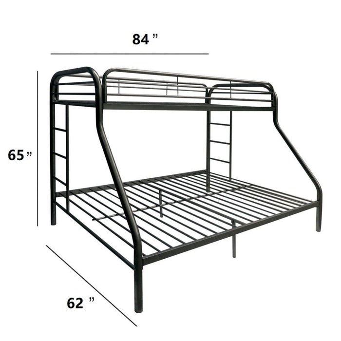 Tritan Twin XL/Queen Bunk Bed - 02052BK - In Stock Furniture