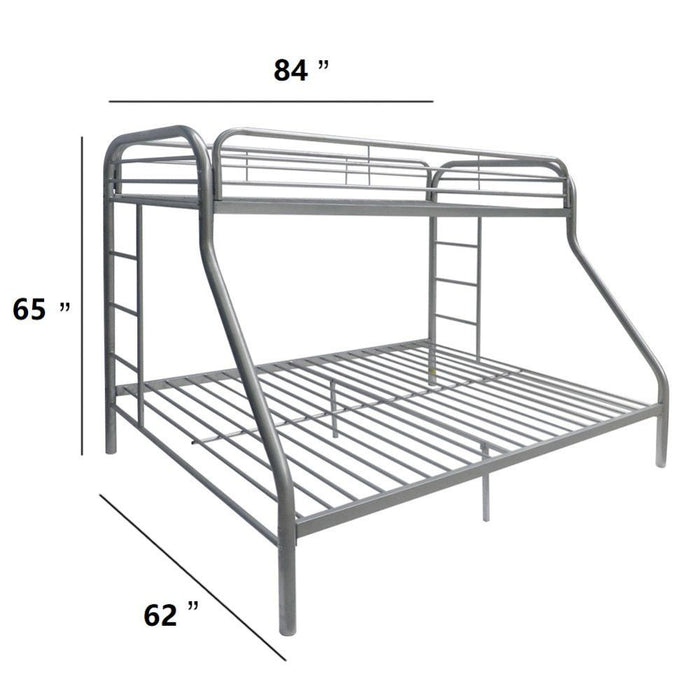 Tritan Twin XL/Queen Bunk Bed - 02052SI - In Stock Furniture