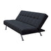 Troy 72 in. Convertible Sleeper Sofa in Black - SB-TROY-BLACK - In Stock Furniture