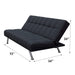 Troy 72 in. Convertible Sleeper Sofa in Black - SB-TROY-BLACK - In Stock Furniture