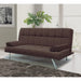 Troy 72 in. Convertible Sleeper Sofa in Brown - SB-TROY-BROWN - In Stock Furniture