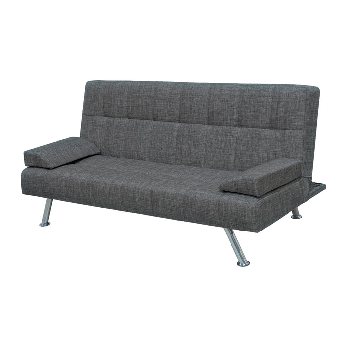 Troy 72 in. Convertible Sleeper Sofa in Gray - SB-TROY-GRAY - In Stock Furniture