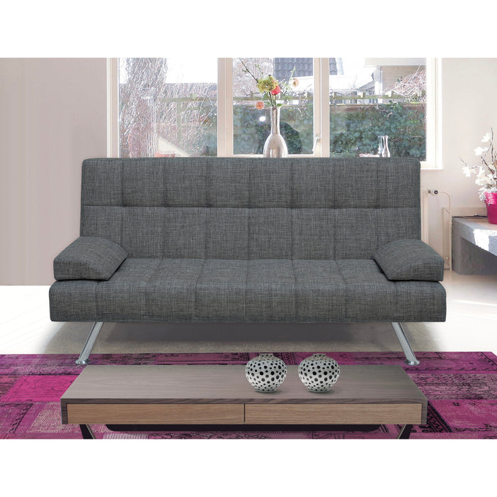 Troy 72 in. Convertible Sleeper Sofa in Gray - SB-TROY-GRAY - In Stock Furniture