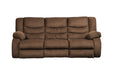 Tulen Chocolate Reclining Sofa - 9860588 - Gate Furniture