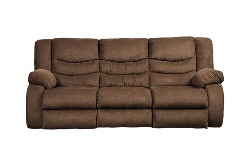 Tulen Chocolate Reclining Sofa - 9860588 - Gate Furniture