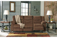 Tulen Chocolate Reclining Sofa - 9860588 - Gate Furniture