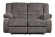 Tulen Gray Reclining Loveseat - 9860686 - Gate Furniture