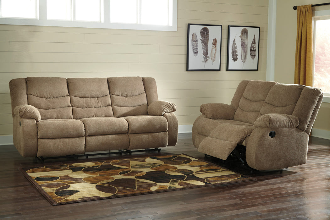 Tulen Mocha Reclining Living Room Set - Gate Furniture