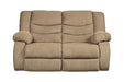 Tulen Mocha Reclining Loveseat - 9860486 - Gate Furniture