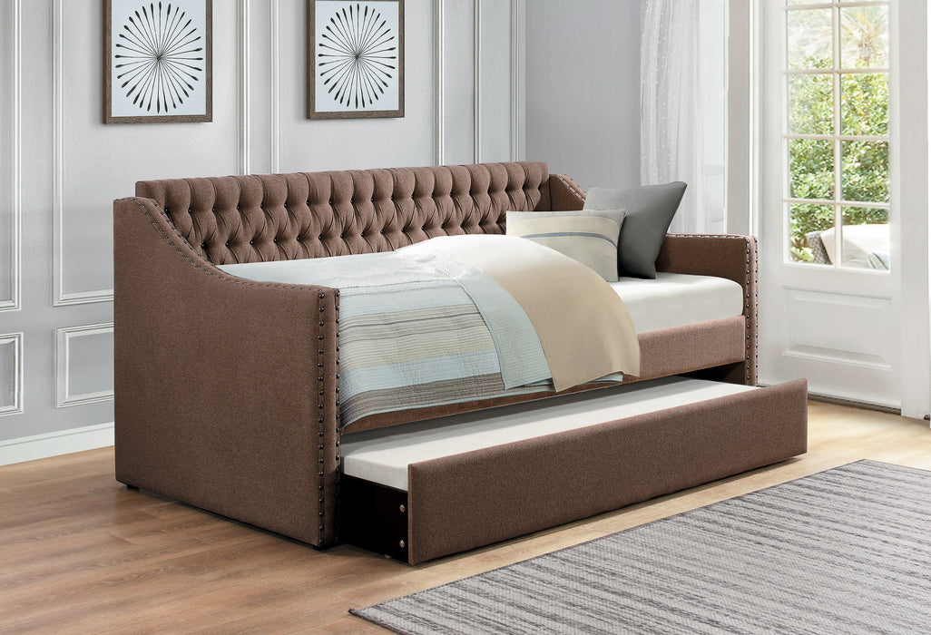 Tulney Brown Daybed with Trundle - 4966BR - Gate Furniture