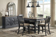 Tyler Creek Black-Gray Counter Height Set - Gate Furniture