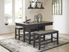 Tyler Creek Black-Gray Counter Height Set - Gate Furniture