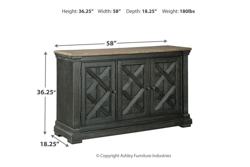 Tyler Creek Black/Gray Dining Server - D736-60 - Gate Furniture