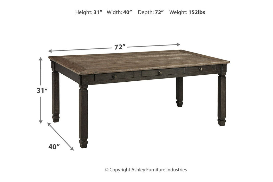 Tyler Creek Black/Gray Dining Table - D736-25 - Gate Furniture