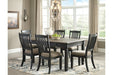 Tyler Creek Black/Gray Dining Table - D736-25 - Gate Furniture