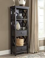 Tyler Creek Black/Gray Display Cabinet - D736-76 - Gate Furniture