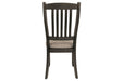 Tyler Creek Black/Grayish Brown Dining Chair (Set of 2) - D736-01 - Gate Furniture