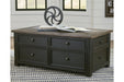 Tyler Creek Grayish Brown/Black Coffee Table with Lift Top - T736-20 - Gate Furniture