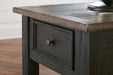 Tyler Creek Grayish Brown/Black End Table - T736-3 - Gate Furniture