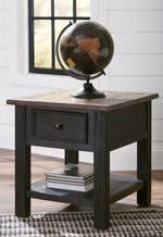 Tyler Creek Grayish Brown/Black End Table - T736-3 - Gate Furniture