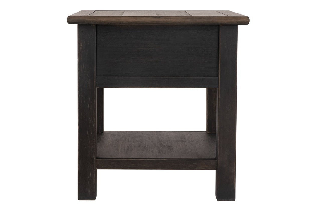 Tyler Creek Grayish Brown/Black End Table - T736-3 - Gate Furniture