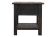 Tyler Creek Grayish Brown/Black End Table - T736-3 - Gate Furniture