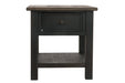 Tyler Creek Grayish Brown/Black End Table - T736-3 - Gate Furniture