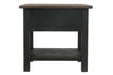 Tyler Creek Grayish Brown/Black End Table - T736-3 - Gate Furniture