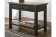 Tyler Creek Grayish Brown/Black Sofa/Console Table - T736-4 - Gate Furniture