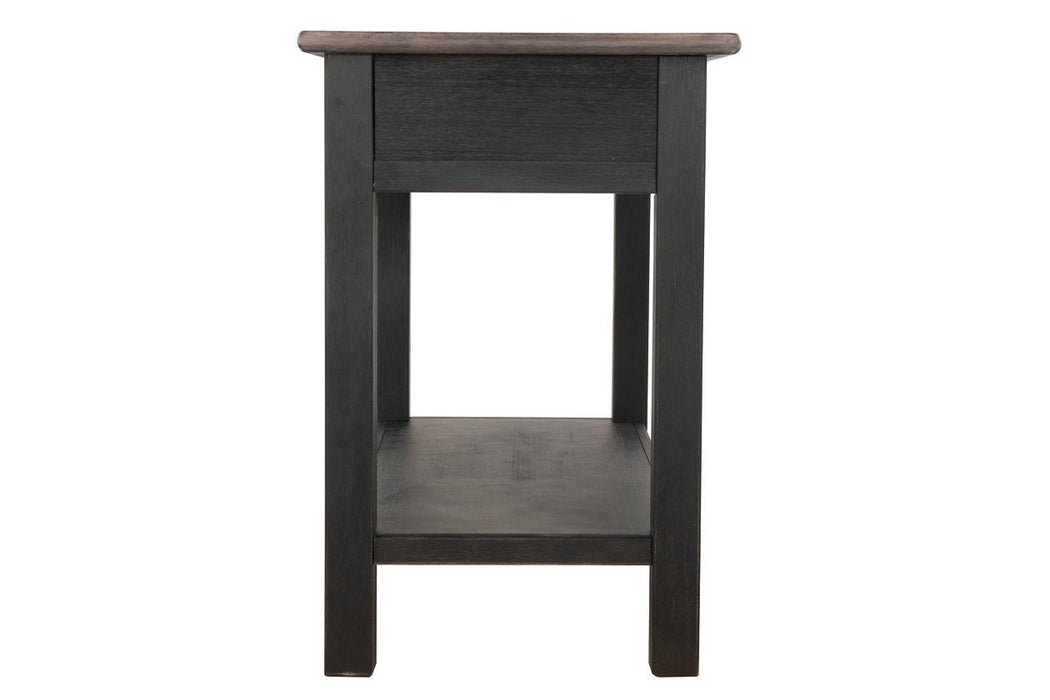 Tyler Creek Grayish Brown/Black Sofa/Console Table - T736-4 - Gate Furniture