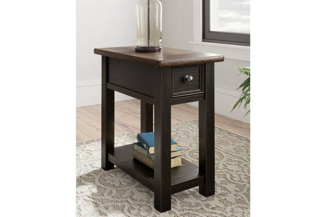 Tyler Creek Two-tone Chairside End Table - T736-107 - Gate Furniture