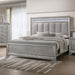 Vail Gray LED King Panel Bed - Gate Furniture