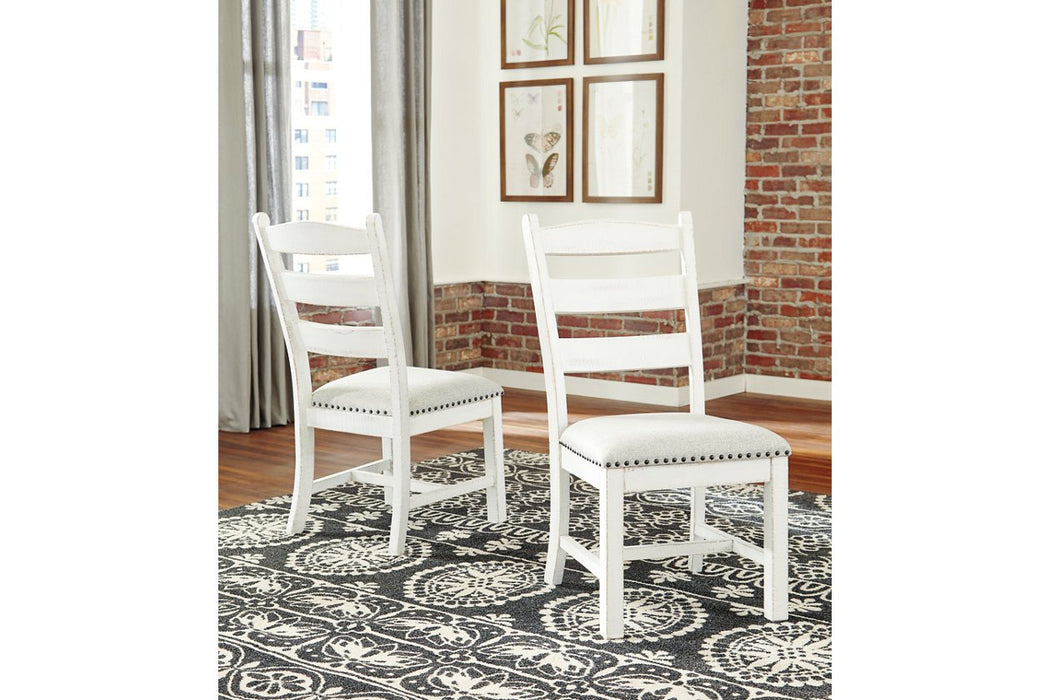 Valebeck Beige/White Dining Chair (Set of 2) - D546-01 - Gate Furniture