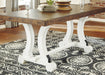 Valebeck White-Brown Dining Room Set - Gate Furniture