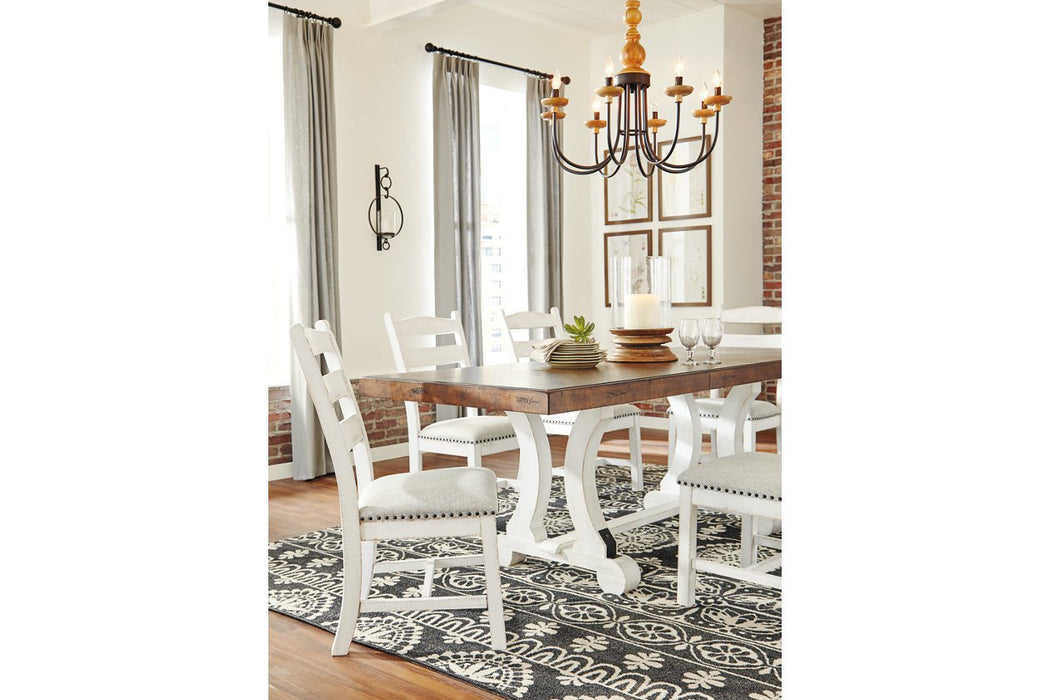 Valebeck White/Brown Dining Table - D546-35 - Gate Furniture