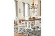 Valebeck White/Brown Dining Table - D546-35 - Gate Furniture