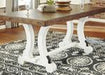 Valebeck White/Brown Dining Table - D546-35 - Gate Furniture