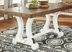 Valebeck White/Brown Dining Table - D546-35 - Gate Furniture