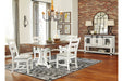 Valebeck White/Brown Dining Table - D546-35 - Gate Furniture