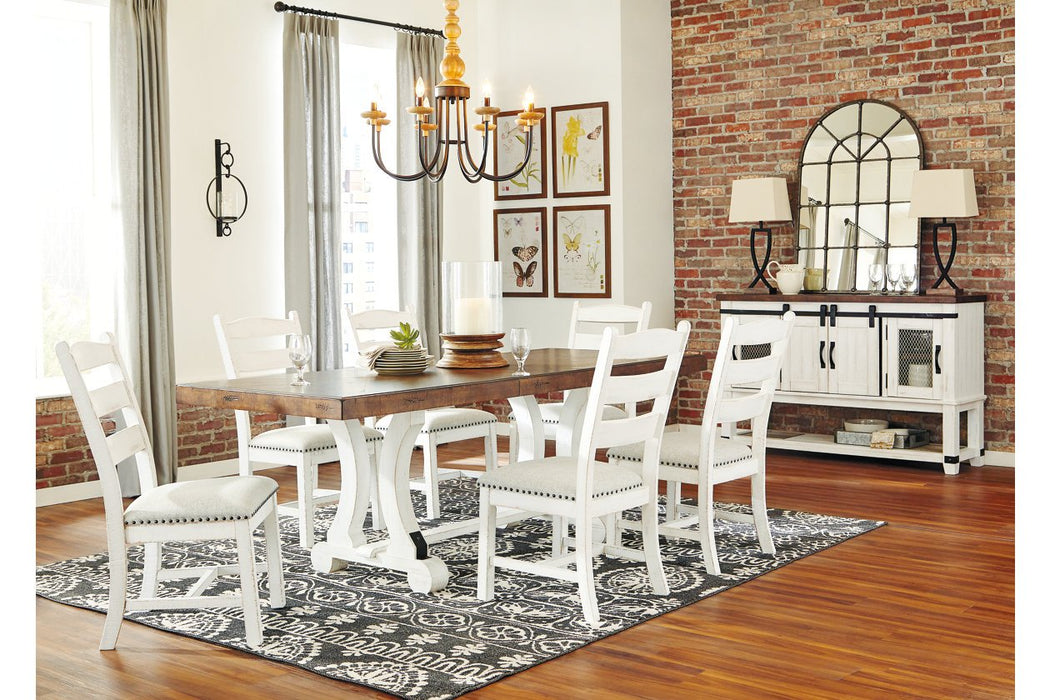 Valebeck White/Brown Dining Table - D546-35 - Gate Furniture