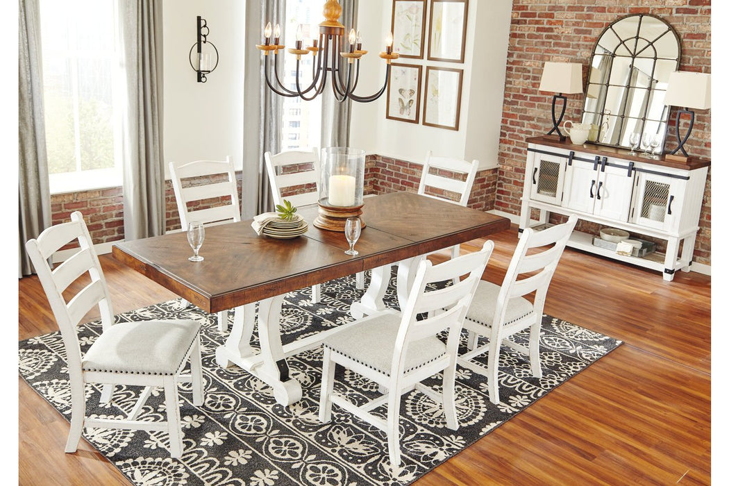 Valebeck White/Brown Dining Table - D546-35 - Gate Furniture