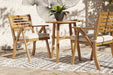 Vallerie Brown Outdoor Chairs with Table Set (Set of 3) - P305-050 - Gate Furniture