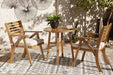 Vallerie Brown Outdoor Chairs with Table Set (Set of 3) - P305-050 - Gate Furniture