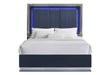 Avon/Aspen Navy Blue Queen Bed Group And Vanity Set With Led - AVON/ASPEN-NAVY BLUE-QBG W/VANITY SET - Gate Furniture