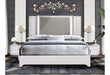 Aspen White King Bed Group With Vanity Set With Led - ASPEN-WH-KBG W/VANITY SET - Gate Furniture