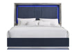 Avon/Aspen Navy Blue King Bed Group And Vanity Set With Led - AVON/ASPEN-NAVY BLUE-KBG W/VANITY SET - Gate Furniture